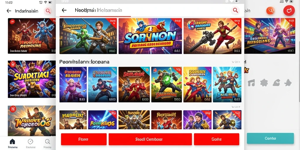 Tampilan menu utama yang menarik dan informatif.