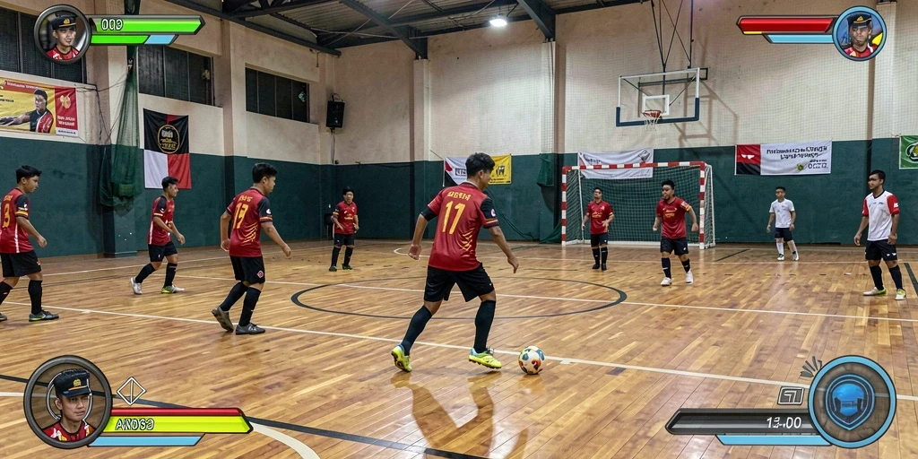 Screenshot pertama menampilkan tampilan awal permainan yang menarik.