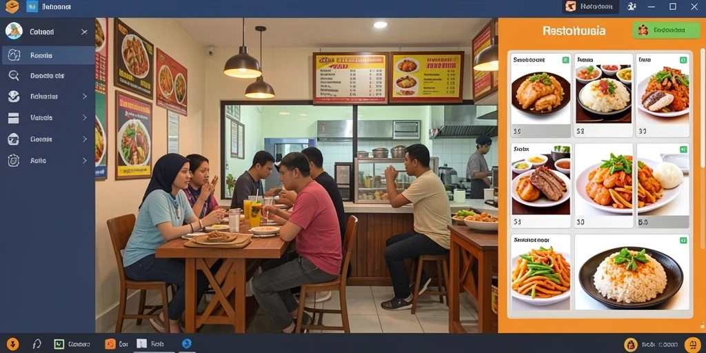Tampilan antarmuka pengguna yang menarik.