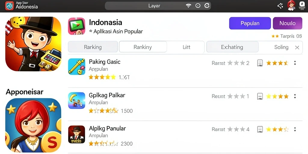 Tampilan antarmuka yang sederhana dan menarik.