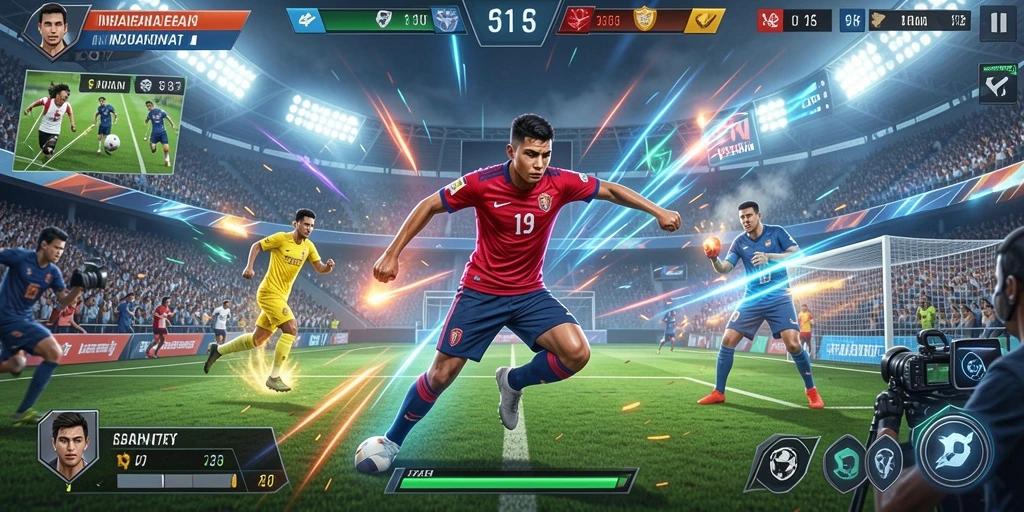 Tampilan grafis yang memukau dalam game.