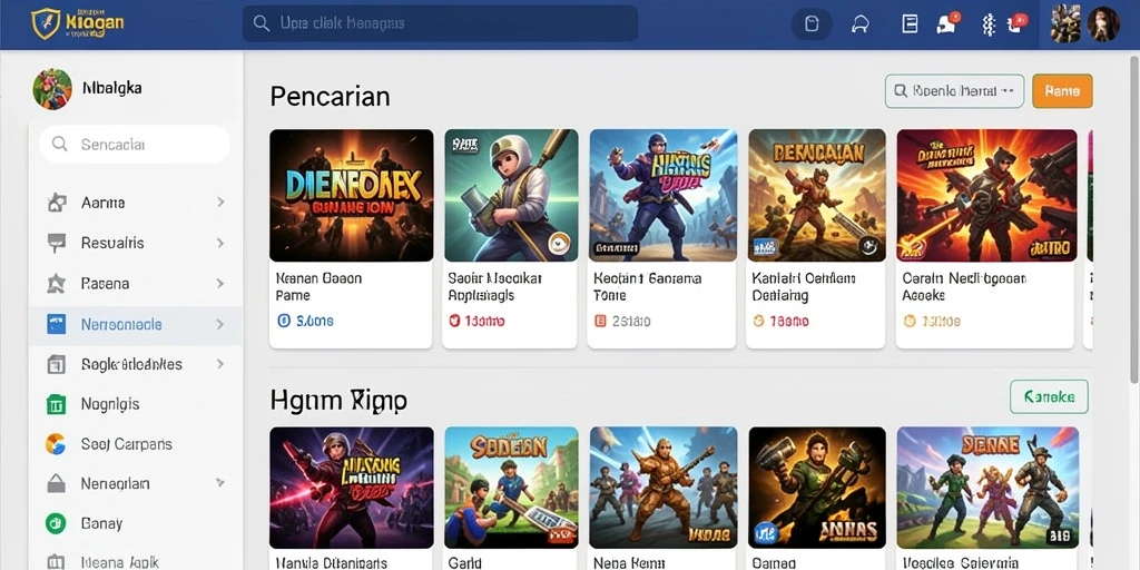 Tampilan menu utama yang menawan dan intuitif.