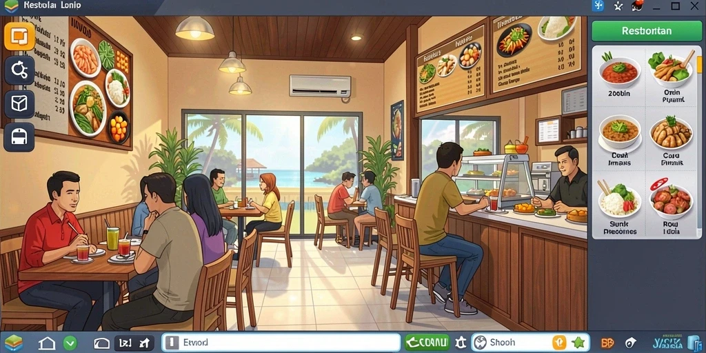 Tampilan karakter menarik di dalam game.
